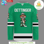 Dallas Stars Jake Oettinger Green Away Hockey Jersey