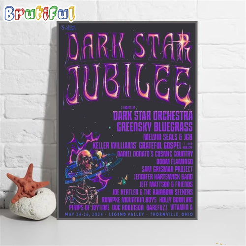 Dark Star Jubilee 2024 In Thornville Ohio At Legend Valley On May 24 2024 Tour Poster Canvas