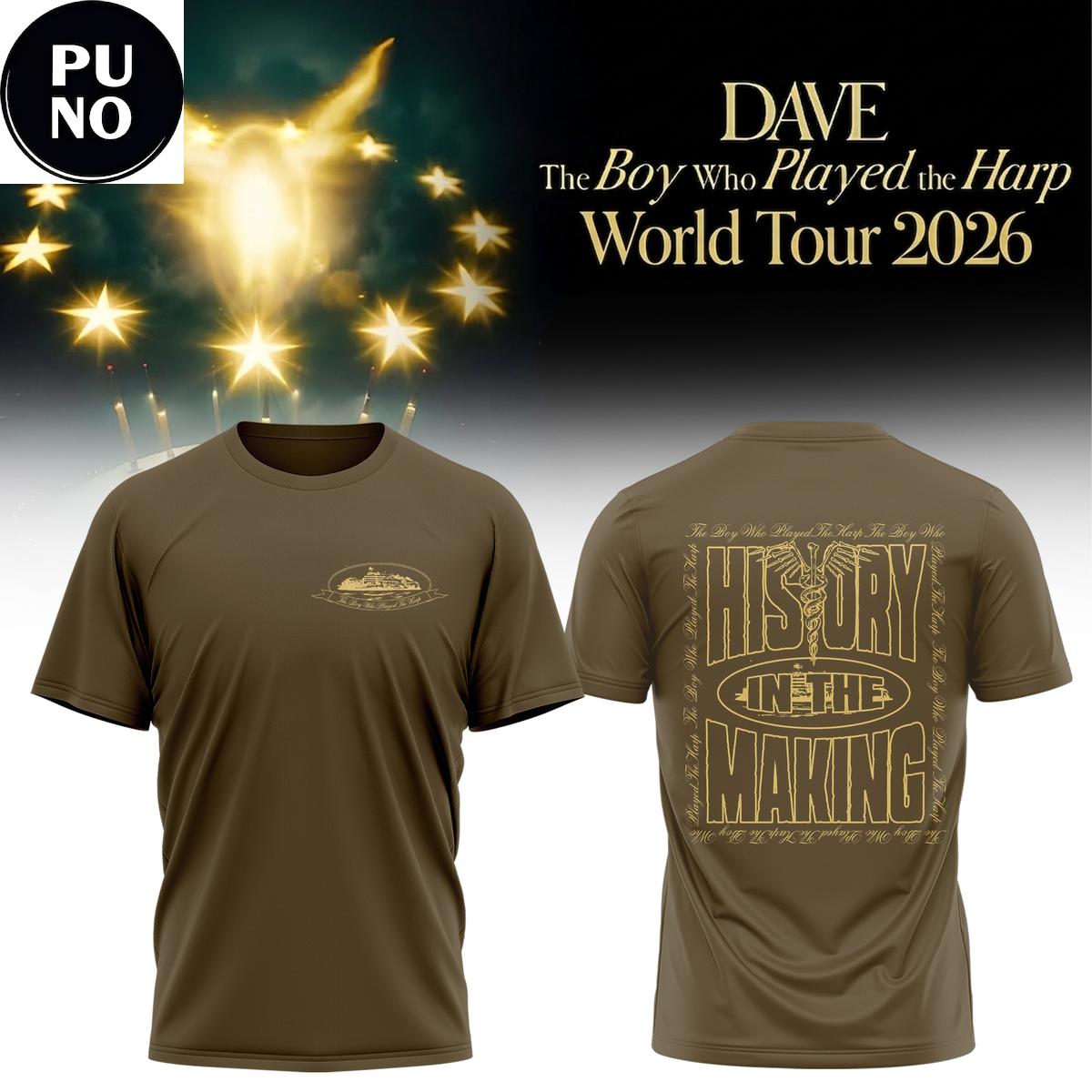 Dave The Boy Who Played The Harp World Tour 2026 Hoodie T-Shirt