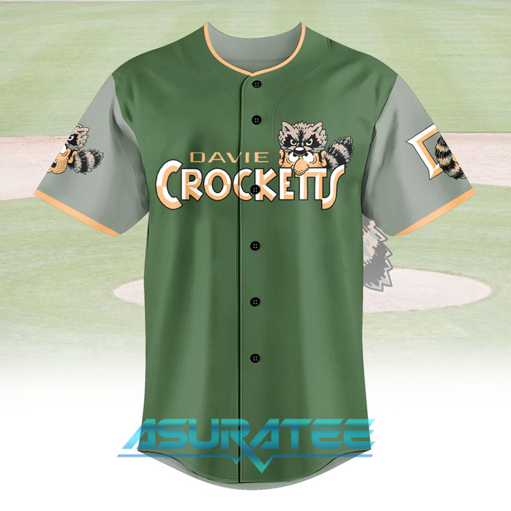 Davie Crocketts pay tribute to Davy Crockett Limited Baseball Jersey
