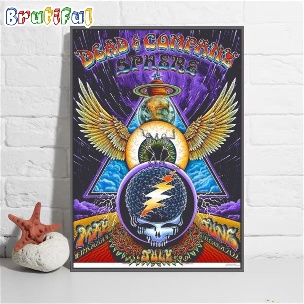 Dead And Company Forever 2024 Tour At Sphere In Las Vegas Poster Canvas Art