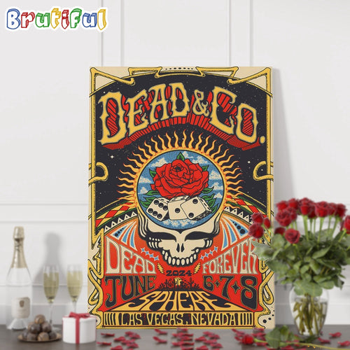 Dead And Company June 6 7 8 2024 Lasvegas Nevada Wall Art Poster Canvas