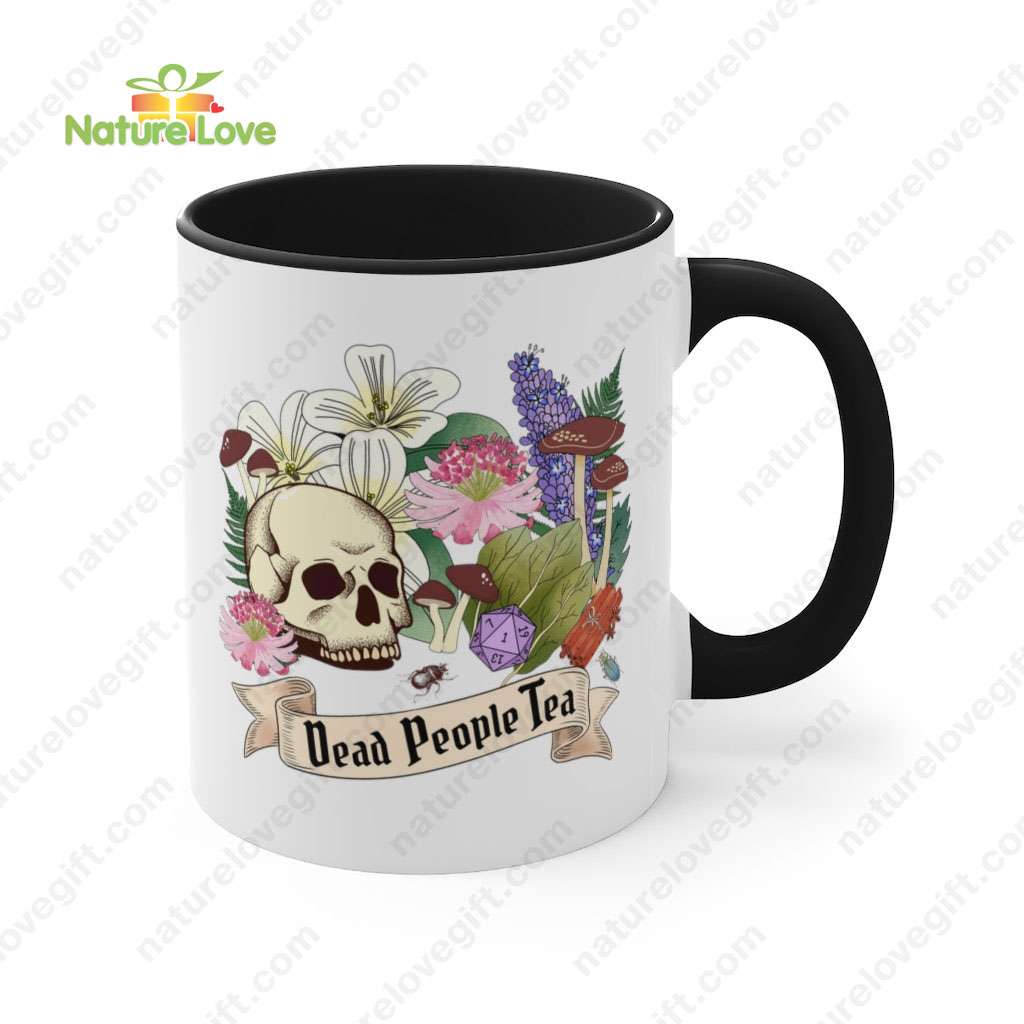 Dead People Tea Caduceus Clay Mug DnD Dungeons and Dragons Gift