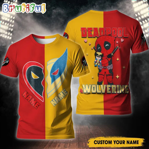 Deadpool 3 & Wolverrine Custom 3D Shirt