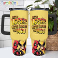 Deadpool And Wolverine Get In Loser We’re Saving The MCU Stanley Tumbler 40Oz
