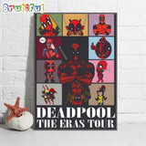Deadpool Movie Poster, The Eras Tour Deadpool Wall Art Poster Canvas
