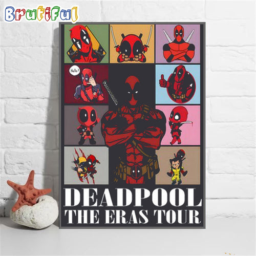 Deadpool Movie Poster, The Eras Tour Deadpool Wall Art Poster Canvas