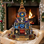 Def Leppard Leppard Iconic Album Covers Tiered Personalized Christmas Ornament