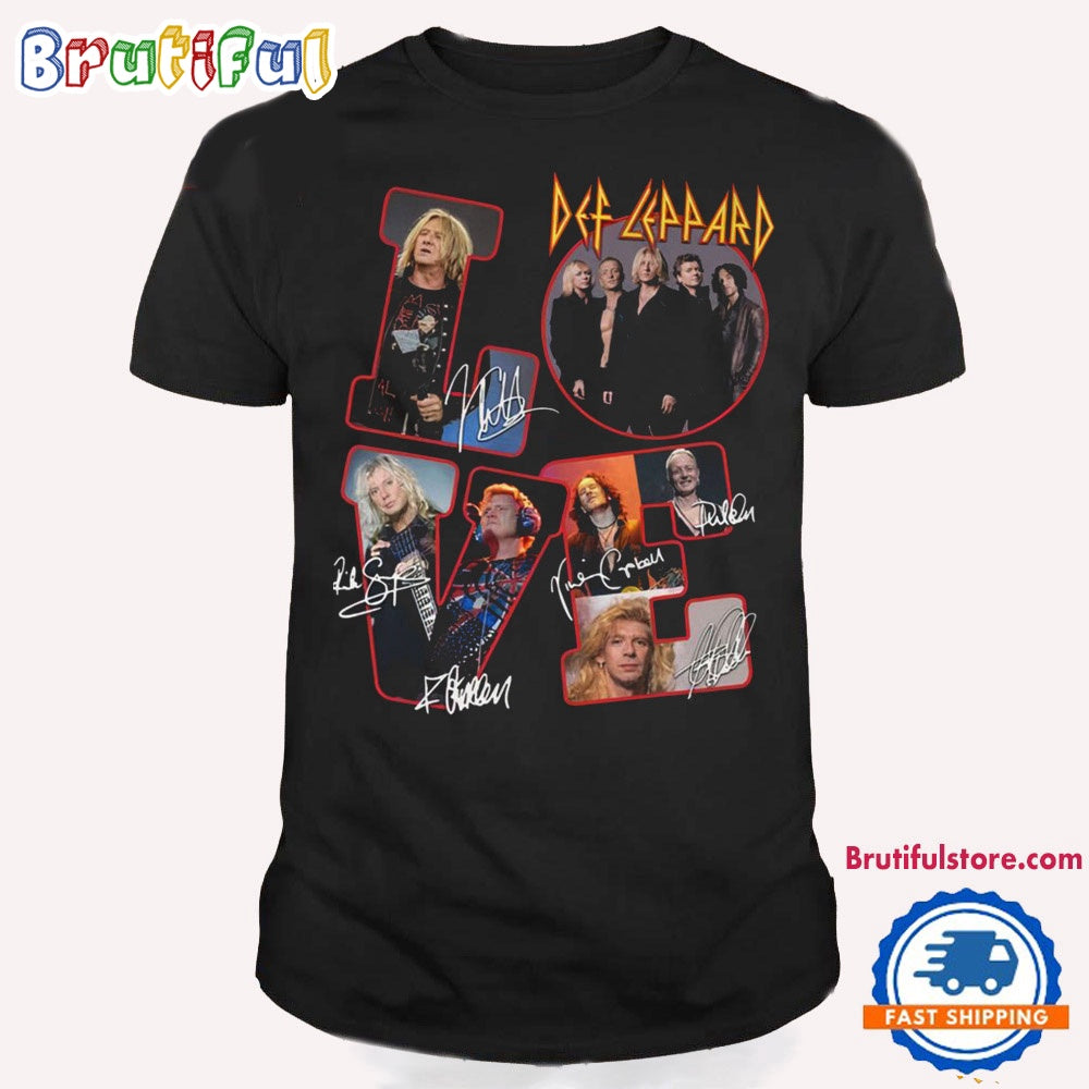 Def Leppard Music Tour 2024 T Shirt, Def Leppard Love Shirt