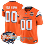 Denver Broncos 2025 AFC West Division Champions Limited Custom Jersey