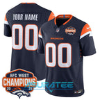 Denver Broncos 2025 AFC West Division Champions Limited Custom Jersey