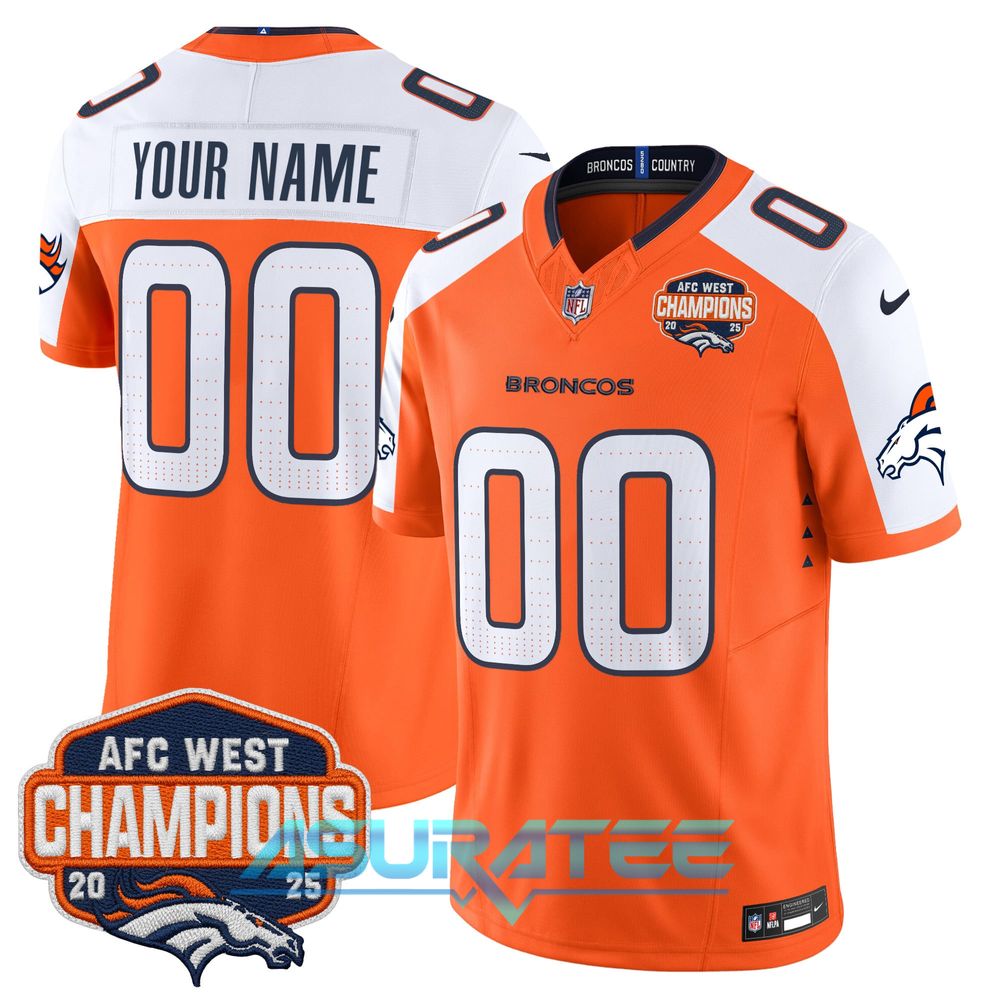 Denver Broncos 2025 AFC West Division Champions Limited Custom Jersey