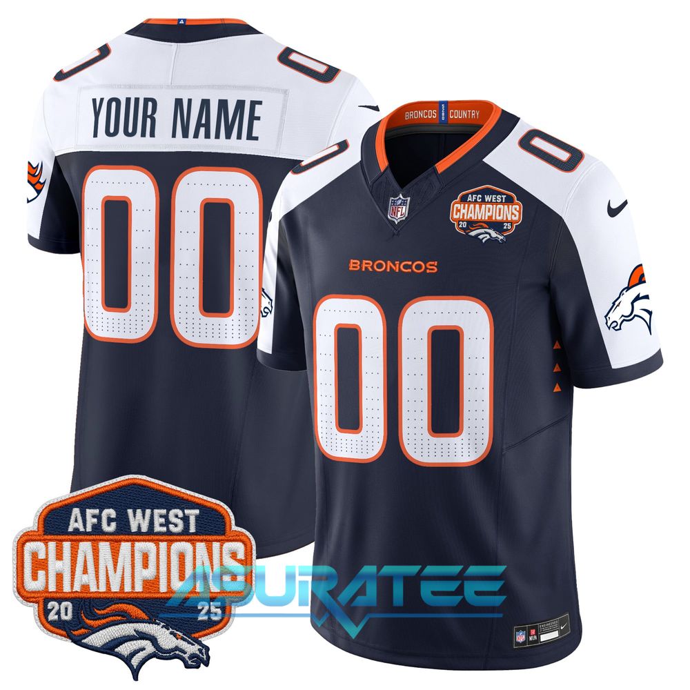 Denver Broncos 2025 AFC West Division Champions Limited Custom Jersey