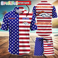 Denver Broncos American Flag Hawaii Shirt