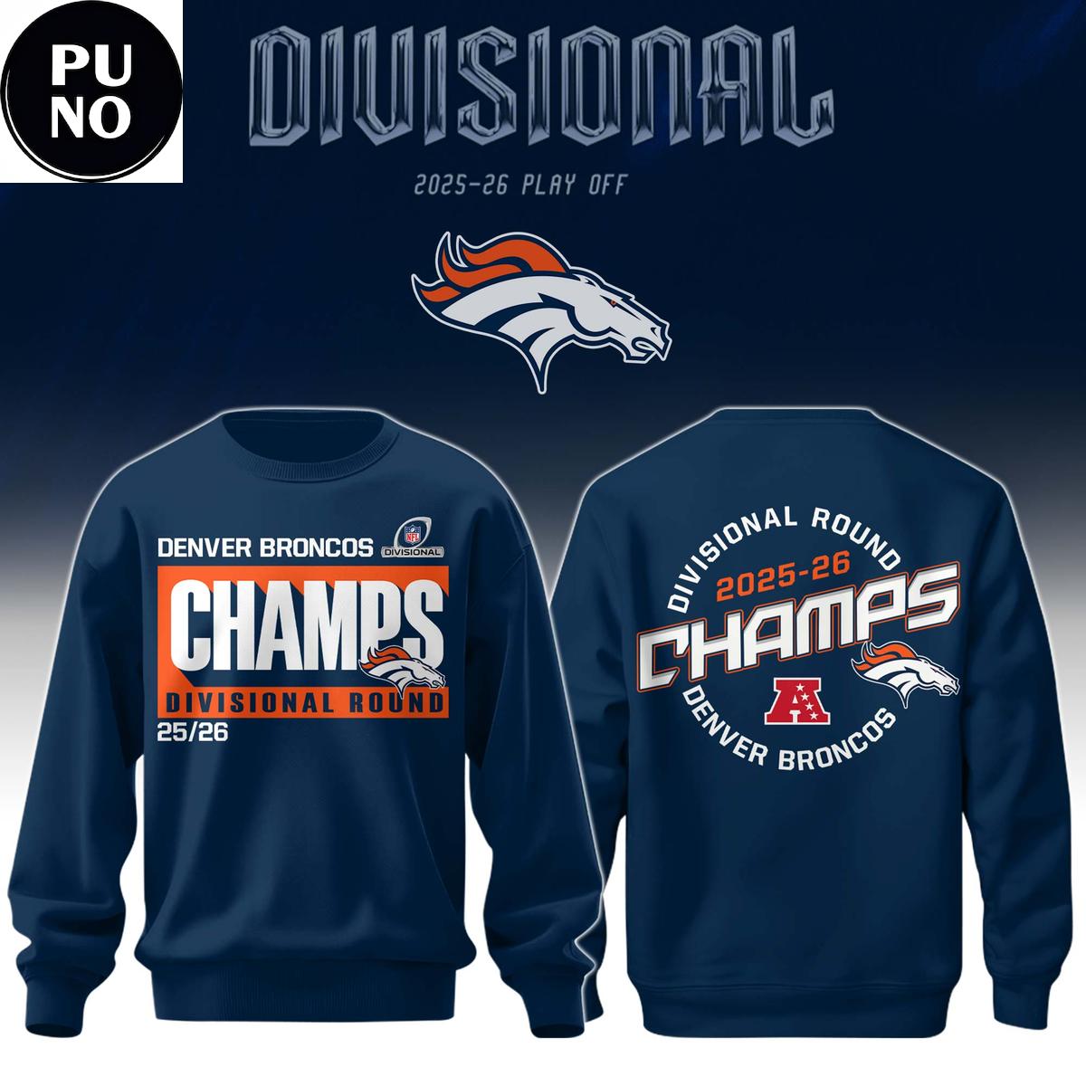 Denver Broncos Divisional Round Champions 2025-26 Hoodie Shirt