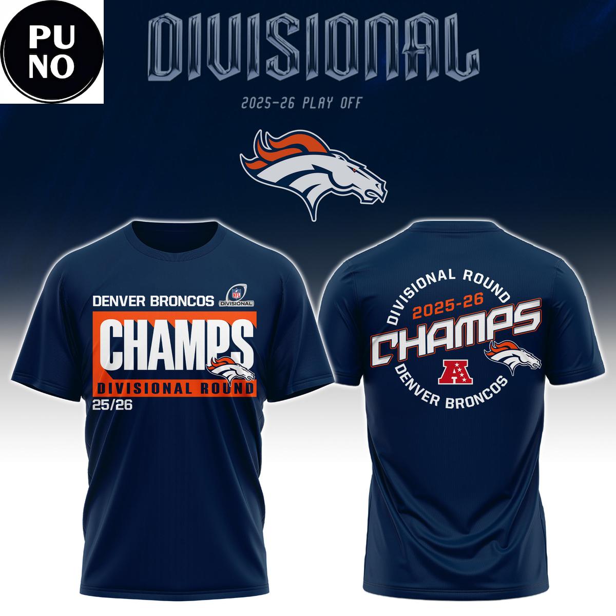 Denver Broncos Divisional Round Champions 2025-26 Hoodie Shirt