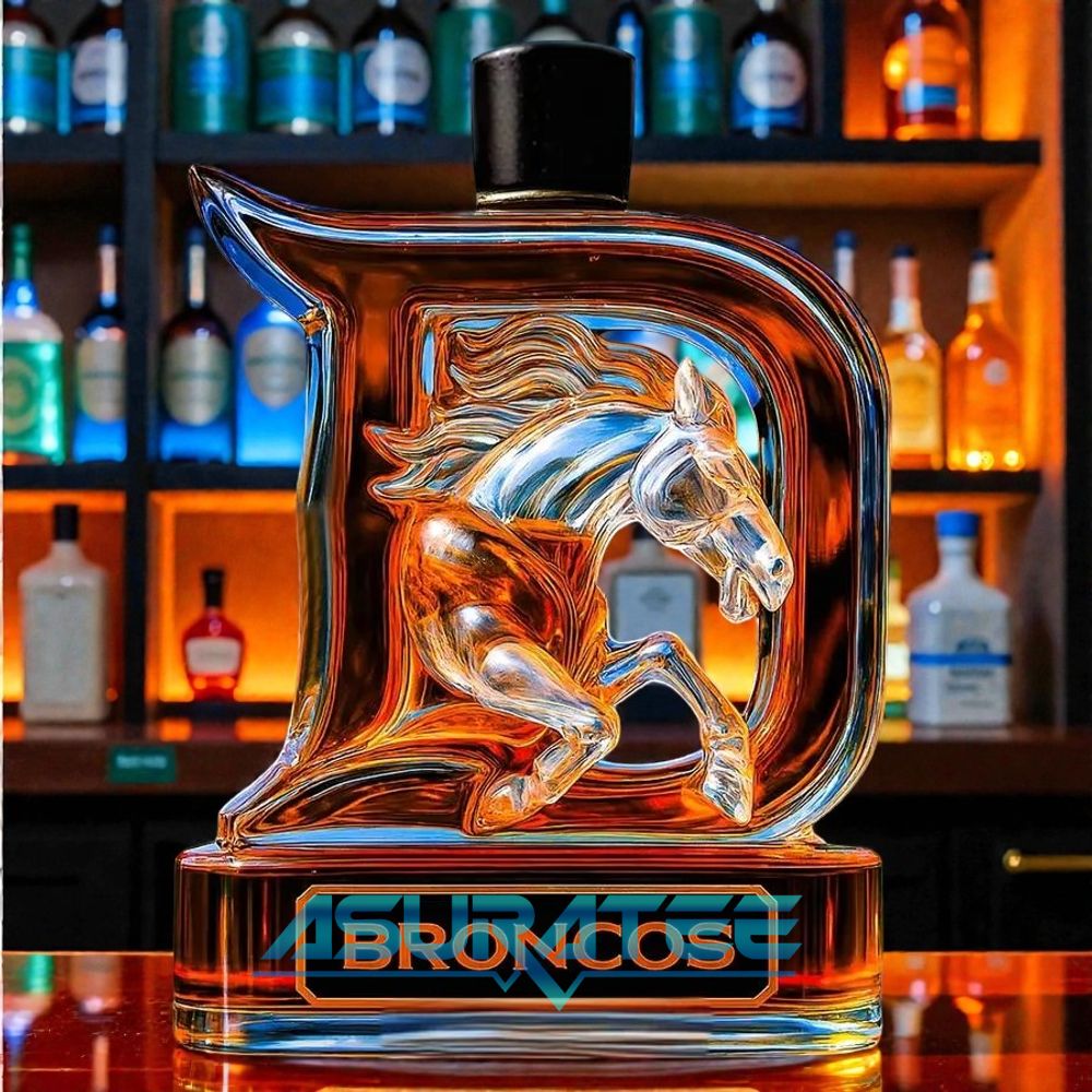 Denver Broncos NFL New 2025 Whiskey Bottle