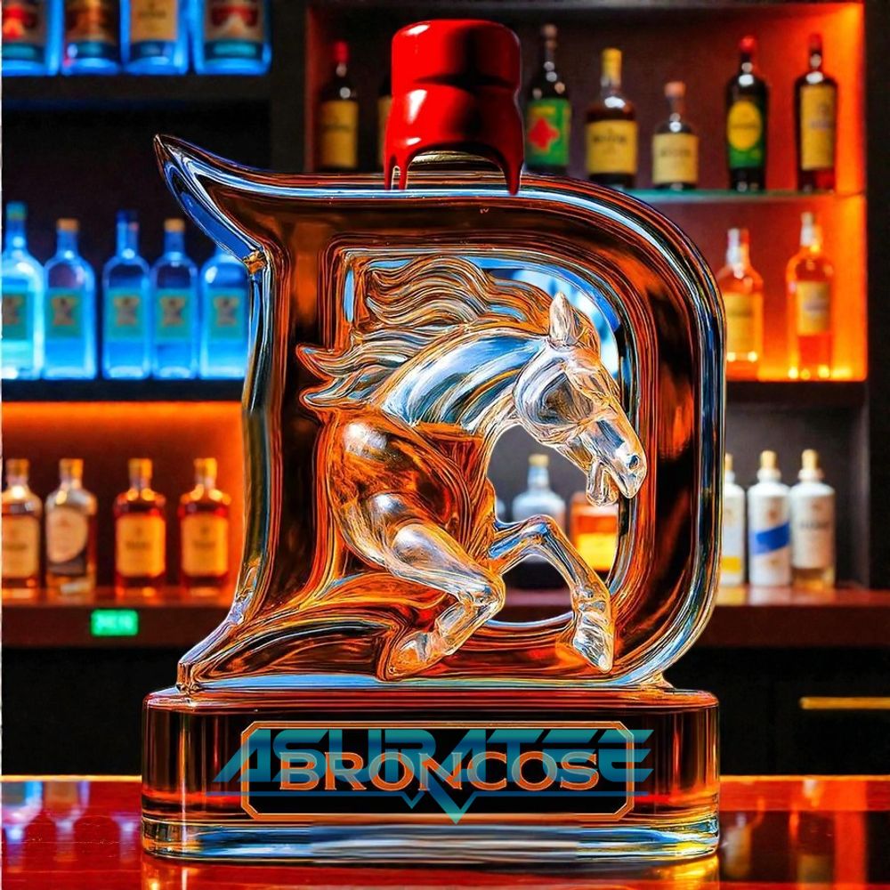 Denver Broncos NFL New 2025 Whiskey Bottle