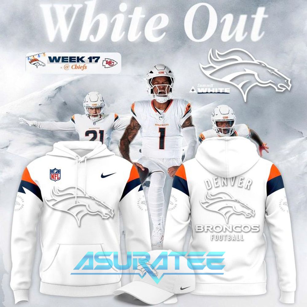 Denver Broncos Winter Whiteout Week Limited Edition Hoodie Set