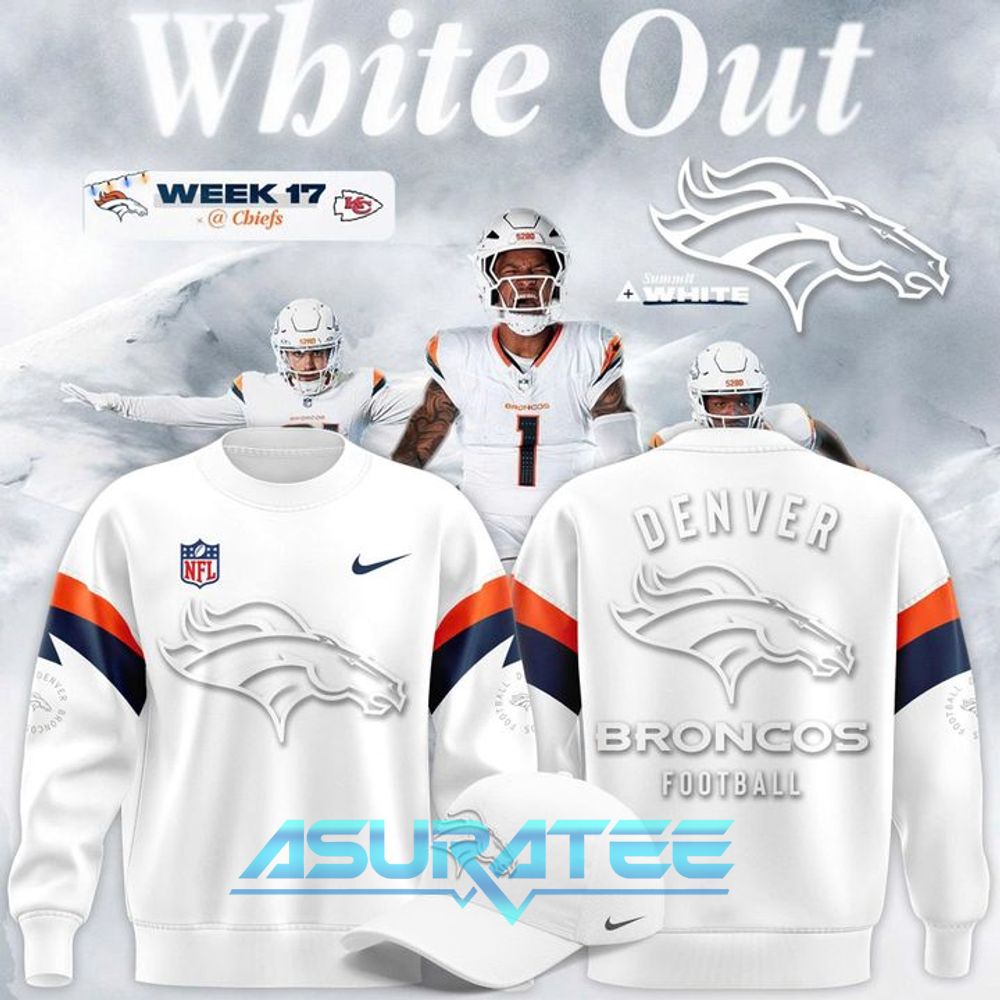 Denver Broncos Winter Whiteout Week Limited Edition Sweatshirt