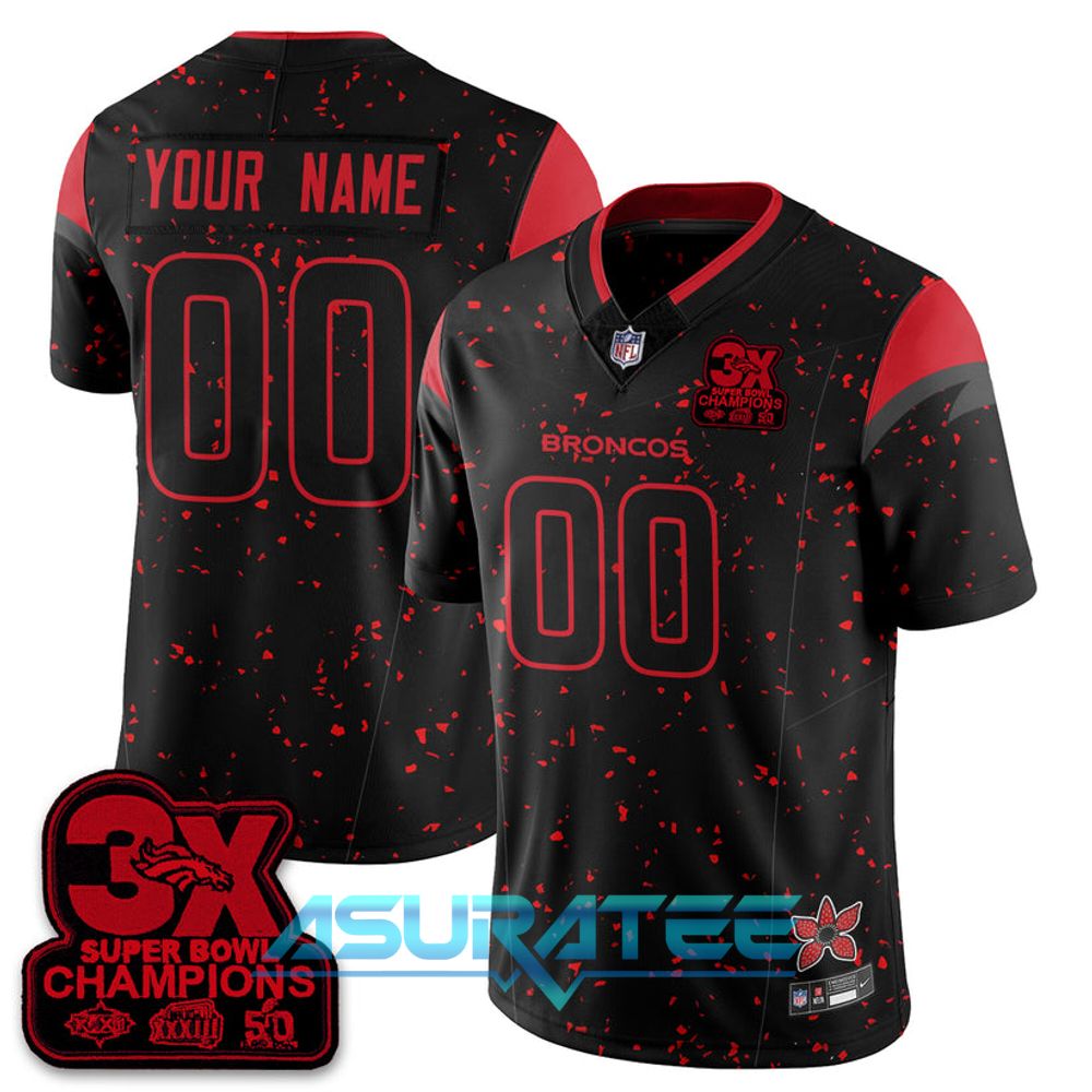Denver Broncos x Stranger Things 5 Limited Custom Jersey