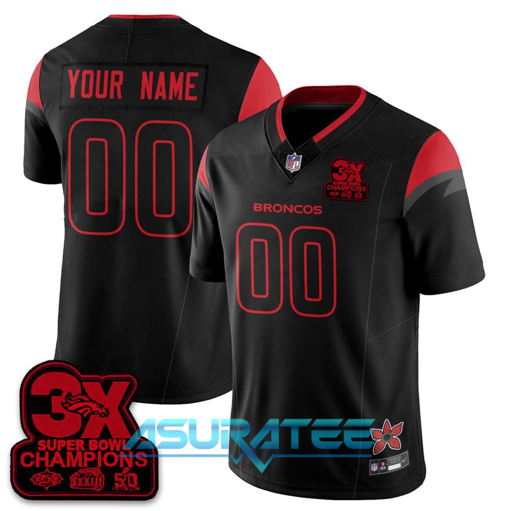 Denver Broncos x Stranger Things 5 Limited Custom Jersey