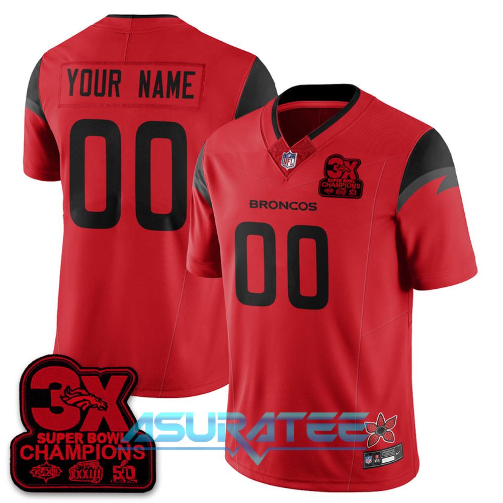 Denver Broncos x Stranger Things 5 Limited Custom Jersey
