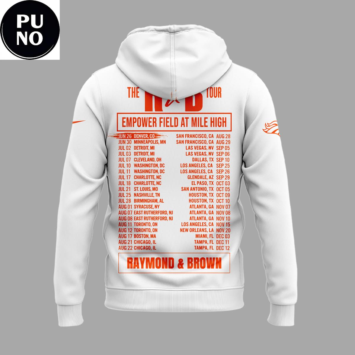 Denver Broncos x The R&B Tour 2026 Hoodie T-Shirt