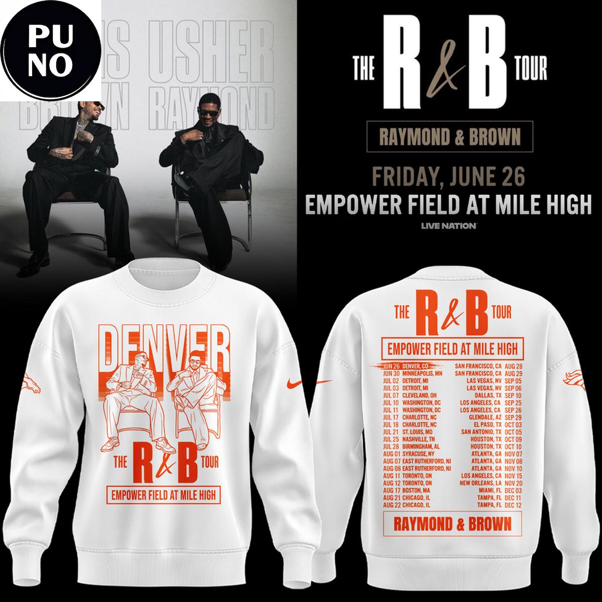 Denver Broncos x The R&B Tour 2026 Hoodie T-Shirt