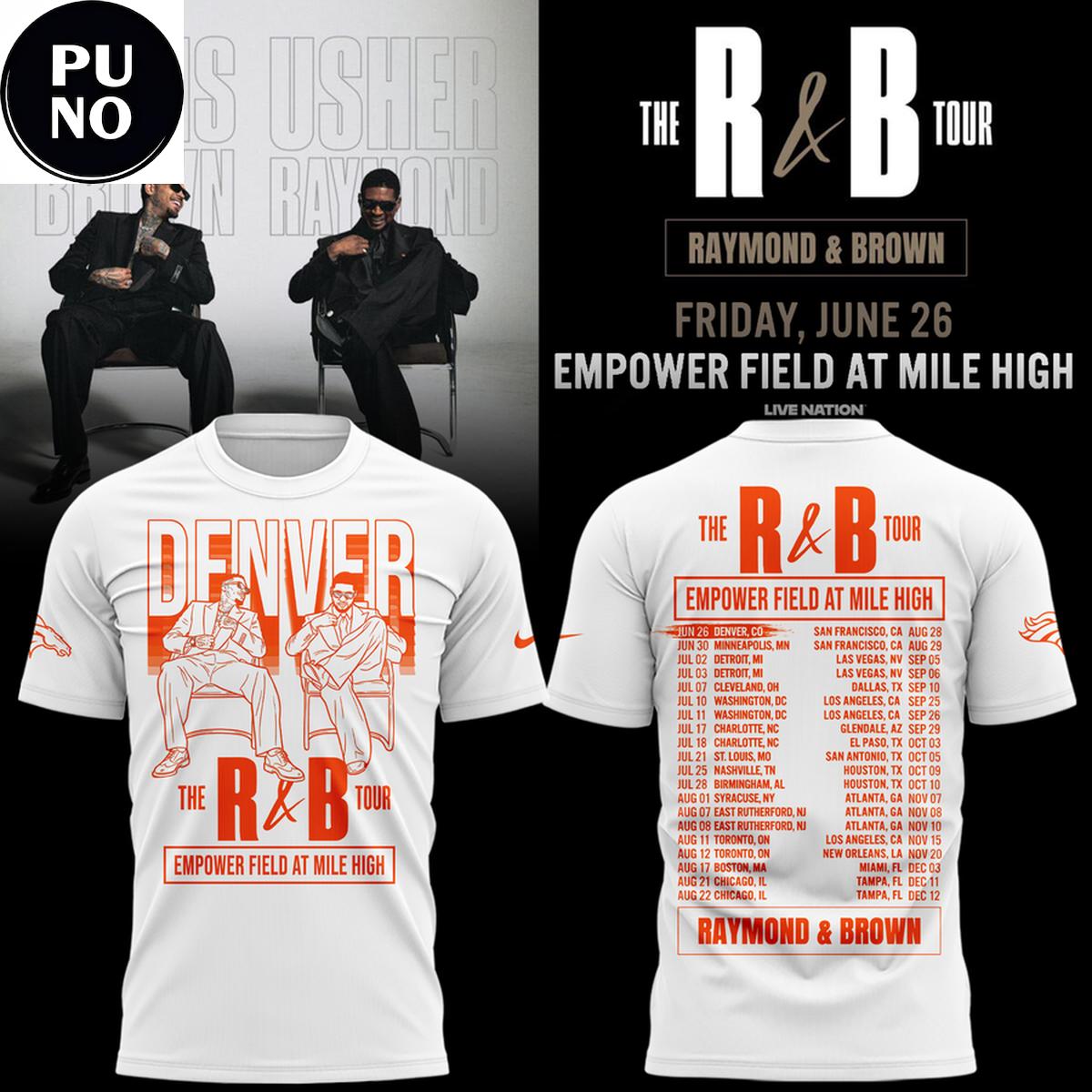 Denver Broncos x The R&B Tour 2026 Hoodie T-Shirt