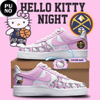 Denver Nuggets x Hello Kitty Night 2026 Personalized Air Force 1 Shoes