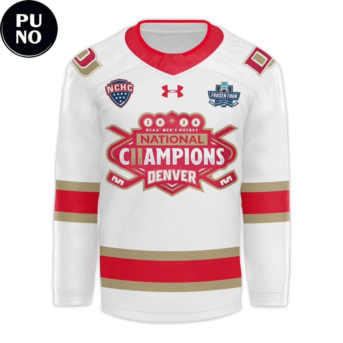 Denver Pioneers 11 Time NCAA National Champions 2026 Hockey Jersey