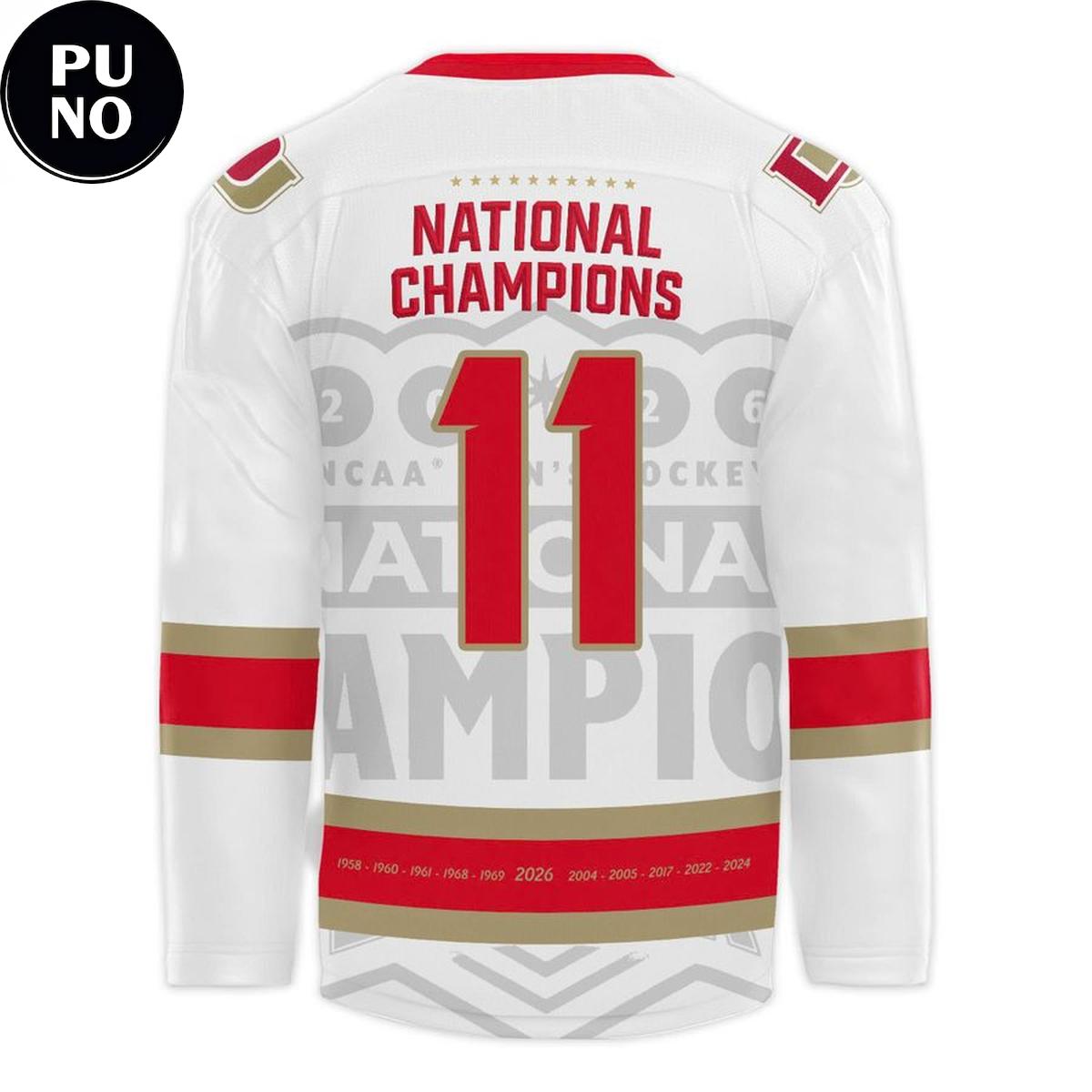 Denver Pioneers 11 Time NCAA National Champions 2026 Hockey Jersey