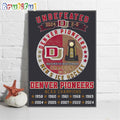 Denver Pioneers 2024 NCAA Men’s Ice Hockey Champions Undefeated 2-0 Poster Canvas