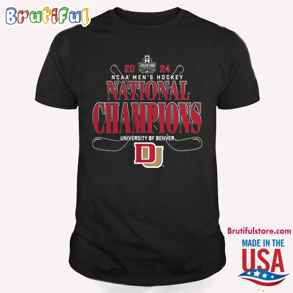 Denver Pioneers 2024 Ncaa Men’s Hockey National Champions Frozen Four T Shirt