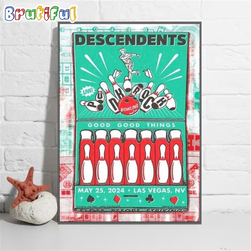 Descendents Punk Rock Bowling Las Vegas Nv May 25 2024 Wall Art Poster Canvas