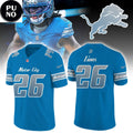 Detroit Lions 2026 Rivalries Full Throttle Personalized Football Jersey