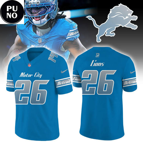Detroit Lions 2026 Rivalries Full Throttle Personalized Football Jersey