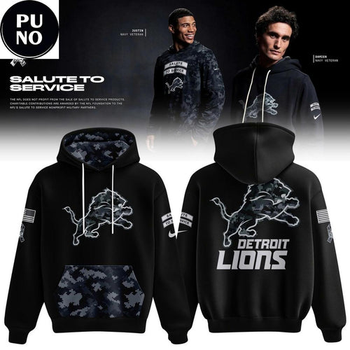 Detroit Lions 2026 Salute to Service Hoodie