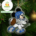 Detroit Lions Disney Mickey Mouse NFL Acrylic Decoration Christmas Tree Ornament