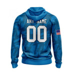NFL Detroit Lions Hoodie Personalized Name And Number 3D Hoodie With United States Flag Unisex Hoodie