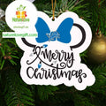 Detroit Lions Mickey Christmas Acrylic NFL Decoration Christmas Tree Ornament