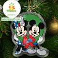Detroit Lions Mickey Mouse Christmas NFL Acrylic Christmas Tree Decor Ornament