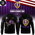 Detroit Lions Purple Heart Tribute Day 2026 Hoodie