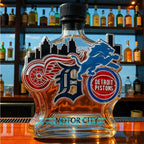 Detroit “Motor City” Limited Edition Whiskey Bottle