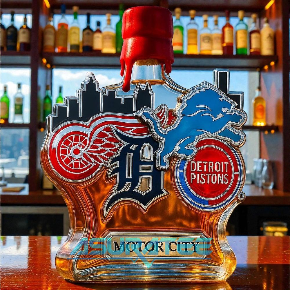Detroit “Motor City” Limited Edition Whiskey Bottle