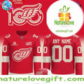 Detroit Red Wings 100 Years Hockeytown Red Jersey NHL