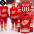 Detroit Red Wings 100th Anniversary Personalized Hockey Jersey