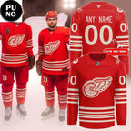 Detroit Red Wings 100th Anniversary Personalized Hockey Jersey
