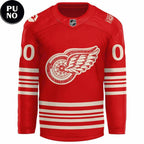 Detroit Red Wings 100th Anniversary Personalized Hockey Jersey